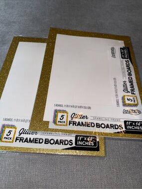 ArtSkills Glitter Framed Boards - 2 Packs of 5